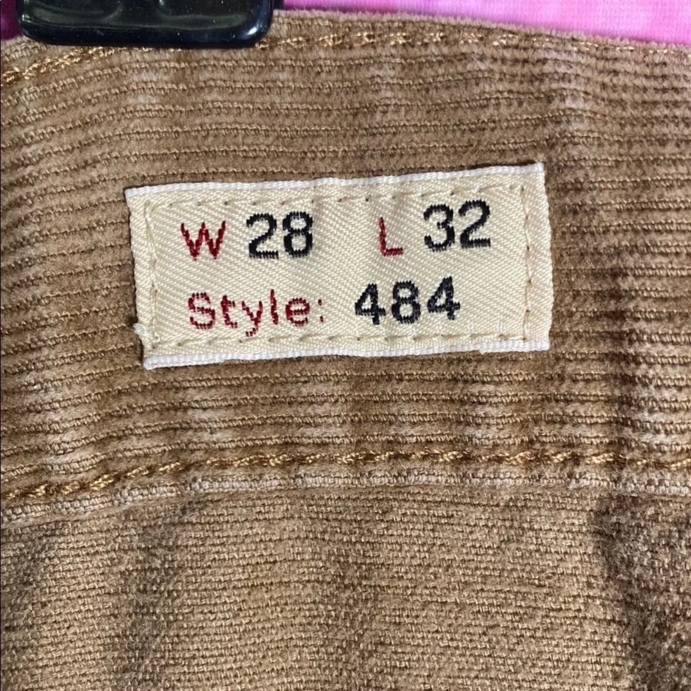 J.Crew 484 Slim Tan Corduroy Pants Men’s W28 L32 Stretch Cotton